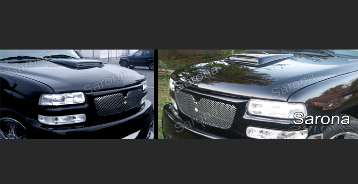 Custom GMC Yukon Hood Scoop  SUV/SAV/Crossover (2001 - 2006) - $225.00 (Manufacturer Sarona, Part #GM-001-HS)